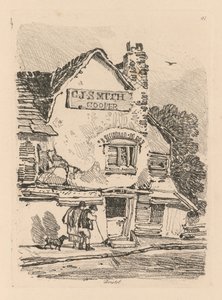 Liber Studiorum: Tavola 41, Casa a Bristol, 1838 da John Sell Cotman