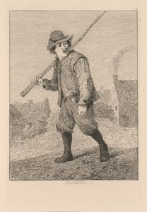 Liber Studiorum: Tavola 46, Schizzo dopo Teniers da John Sell Cotman