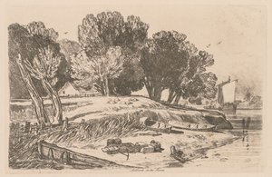 Liber Studiorum: Tavola 8, Millbank sul Tamigi da John Sell Cotman