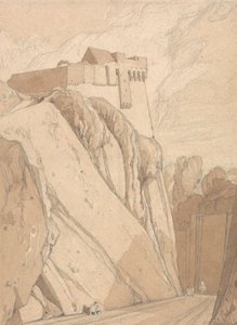 Parte delle vecchie fortificazioni a Saint Lo, Normandia da John Sell Cotman