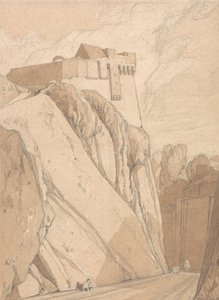 Parte delle vecchie fortificazioni di Saint Lo, Normandia da John Sell Cotman