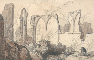 Rovina dietro la Scuola Libera, Thetford, Suffolk da John Sell Cotman