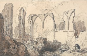 Rovina dietro la Free School, Thetford, Suffolk da John Sell Cotman