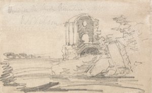 Tempio in rovina dopo Richard Wilson da John Sell Cotman