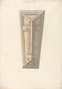 Studio di un coperchio di bara proveniente da una chiesa () del Norfolk da John Sell Cotman