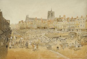 Il mercato di Norwich, preso da Mr Coopers, 1807