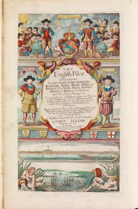 Il pilota inglese il primo libro: descrizione della navigazione settentrionale, c.1671 da John Seller