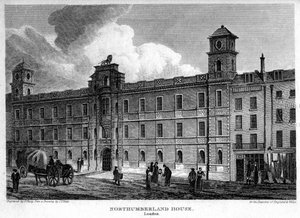 Northumberland House, Westminster, Londra, 1815