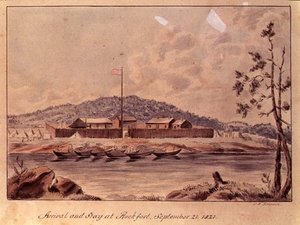 Arrivo e soggiorno a Rockfort, 1821