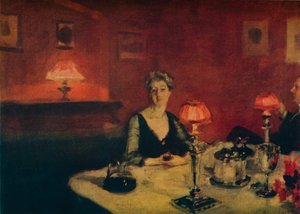 Una tavola da pranzo di notte, 1884