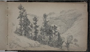 Paesaggio alpino, Zell am See, Austria da John Singer Sargent