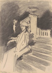Presso la fontana, Villa Torlonia, Frascati da John Singer Sargent