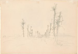 Paesaggio devastato (verso) da John Singer Sargent