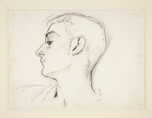 Testa di un giovane di profilo da John Singer Sargent
