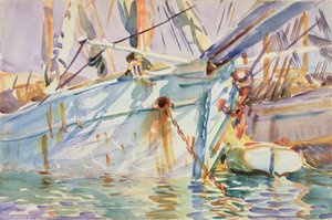 In un porto levantino da John Singer Sargent