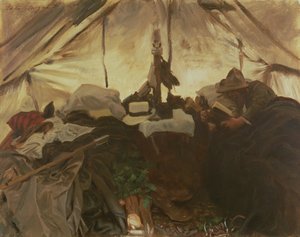 Dentro una tenda nelle Montagne Rocciose canadesi, 1916 da John Singer Sargent