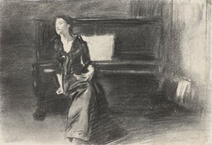 Signora al pianoforte da John Singer Sargent