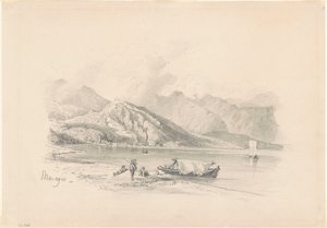 Riva del lago, Menaggio [recto] da John Singer Sargent