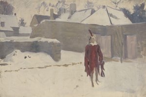 Manichino nella neve da John Singer Sargent