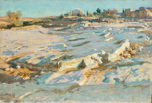 Vicino al Monte degli Ulivi, Gerusalemme, 1905-06 circa (olio su tela) da John Singer Sargent