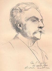 Ritratto-Schizzo di M. Gabriel Faure, c. 1889 da John Singer Sargent
