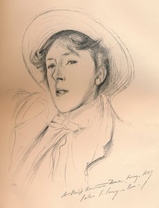 Schizzo di ritratto di Miss Violet Paget Vernon Lee, c. 1881