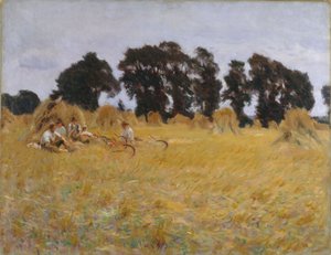 Mietitori che riposano in un campo di grano, 1885