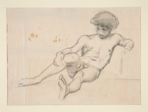 Figura nuda reclinata da John Singer Sargent