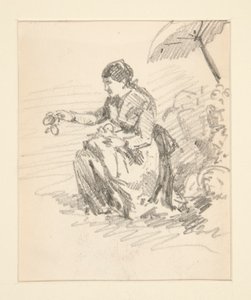 Figura seduta di una donna da John Singer Sargent