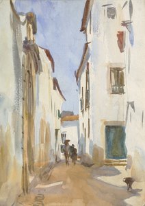 Strada in una città mediterranea da John Singer Sargent