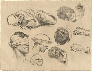 Studi per "Gassed" da John Singer Sargent