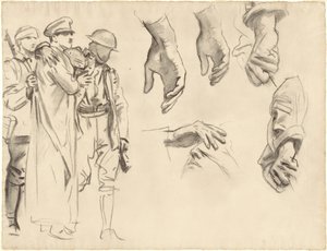 Studi per Gassed, 1918-1919