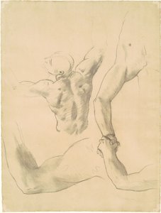 Studi per "Due Figure Maschili Classiche che Lottano"