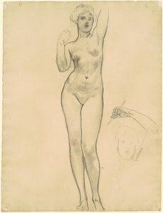 Studi di Afrodite per Afrodite ed Eros da John Singer Sargent