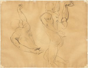 Studi di Nudi Maschili (verso)
