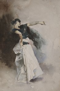 Studio per "La ballerina spagnola" da John Singer Sargent