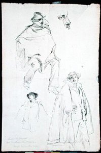 Studio per una Scena di Strada Veneziana da John Singer Sargent