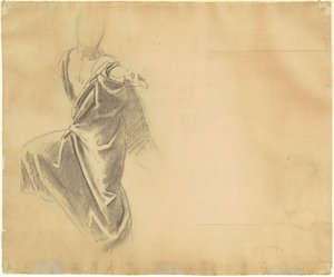 Studio di Drappeggio [verso] da John Singer Sargent
