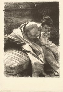 Studio di un uomo seduto, 1895 da John Singer Sargent