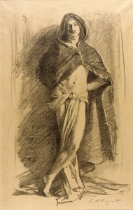 Studio di un giovane uomo (ammantato) da John Singer Sargent