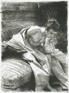 Studio di un giovane seduto, 1895 da John Singer Sargent
