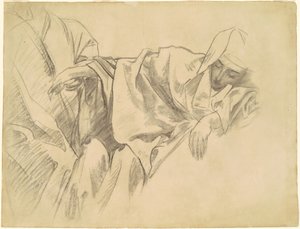 Studio della crocifissione per "Quindici misteri del rosario" da John Singer Sargent