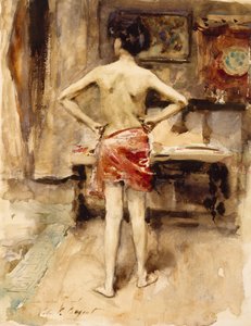 Il modello, 1876 da John Singer Sargent