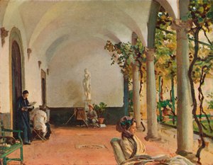 Villa Torre Galli La Loggia, 1910 da John Singer Sargent