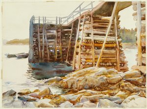 Molo a Ironbound, 1922 da John Singer Sargent