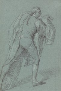 Studio di figura per il dipinto della vittoria di Lord Duncan: Studio per marinaio che porta la bandiera olandese da John Singleton Copley