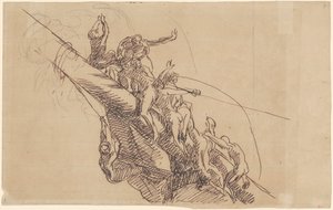 Studio per "La sconfitta delle batterie galleggianti a Gibilterra" da John Singleton Copley
