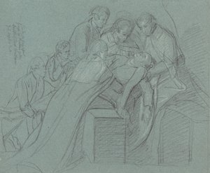 Studio per il Gruppo Centrale in "La Morte del Conte di Chatham" da John Singleton Copley