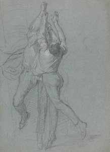 Studio di marinai che issano una bandiera per la vittoria di Lord Duncan da John Singleton Copley