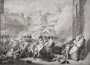 La morte del maggiore Peirson a St. Helier, riconquista di Jersey dai francesi, 8 gennaio 1781, da 